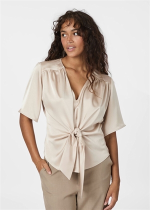 Casadia heavy sateen bluse Champagne Neo Noir 
